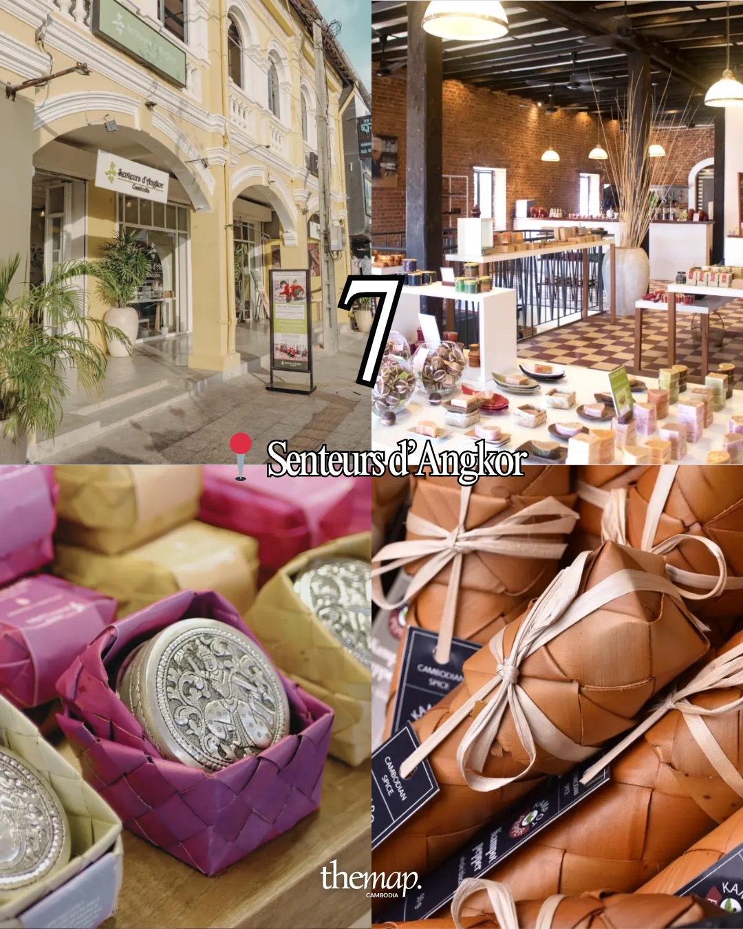 Soaps, candles and woven spice boxes at Senteurs d'Angkor Siem Reap
