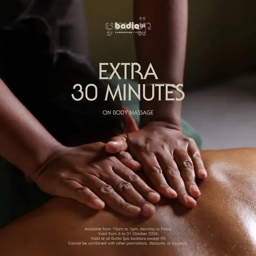30 Extra Minutes Free on Body Massage