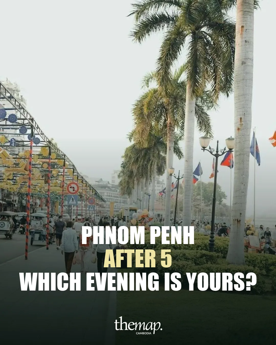 Your Phnom Penh evening does not have to end at a rooftop bar. 🌆

Choose the ri