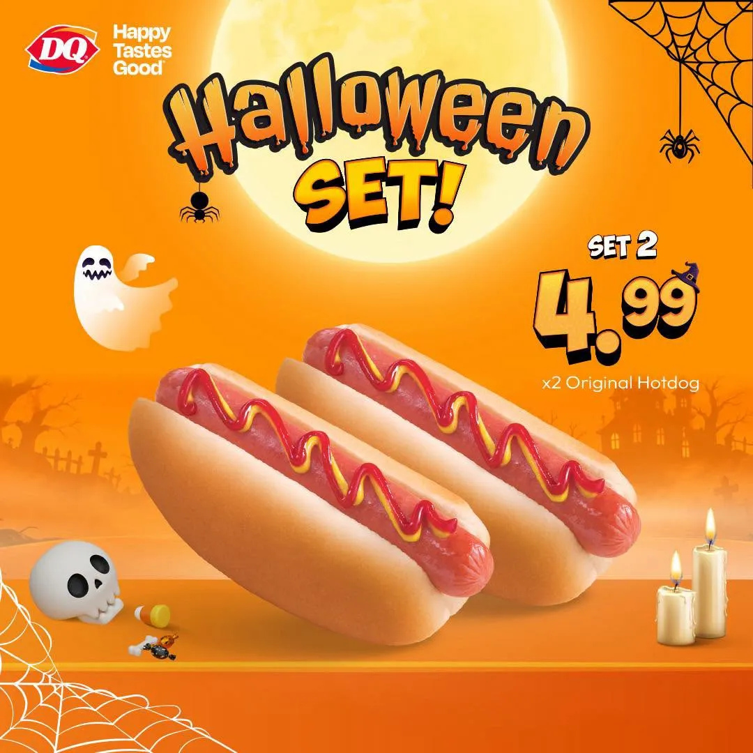 DQ Halloween Hotdog Set