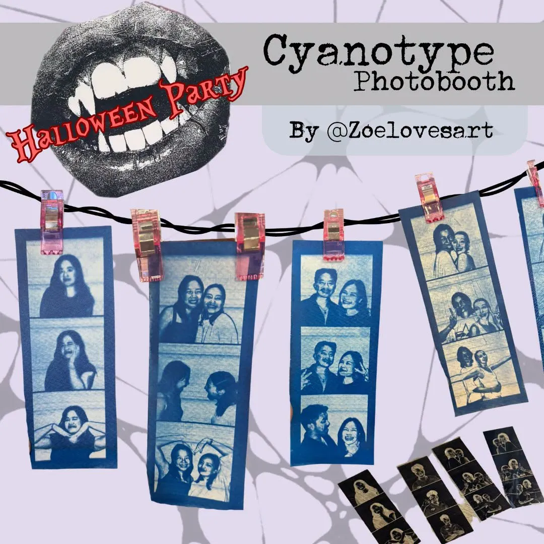 Halloween Cyanotype Photobooth