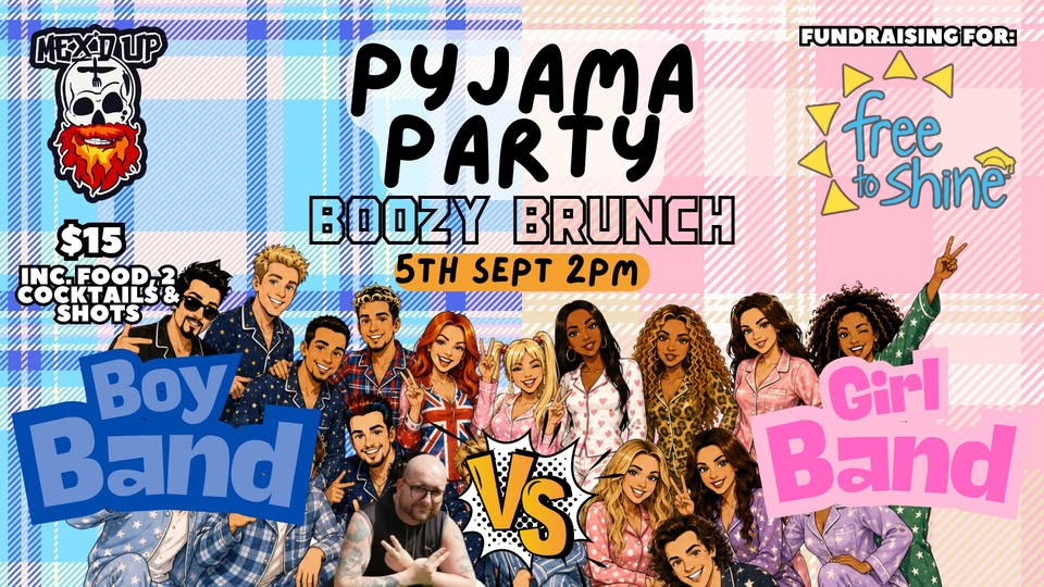 Pyjama Party Charity Boozy Brunch: Boybands vs Girlbands