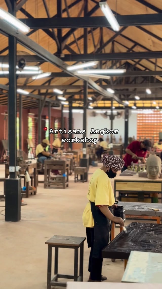 SIEM REAP - A glimpse inside @artisans_angkor_official Workshop, where Cambodian