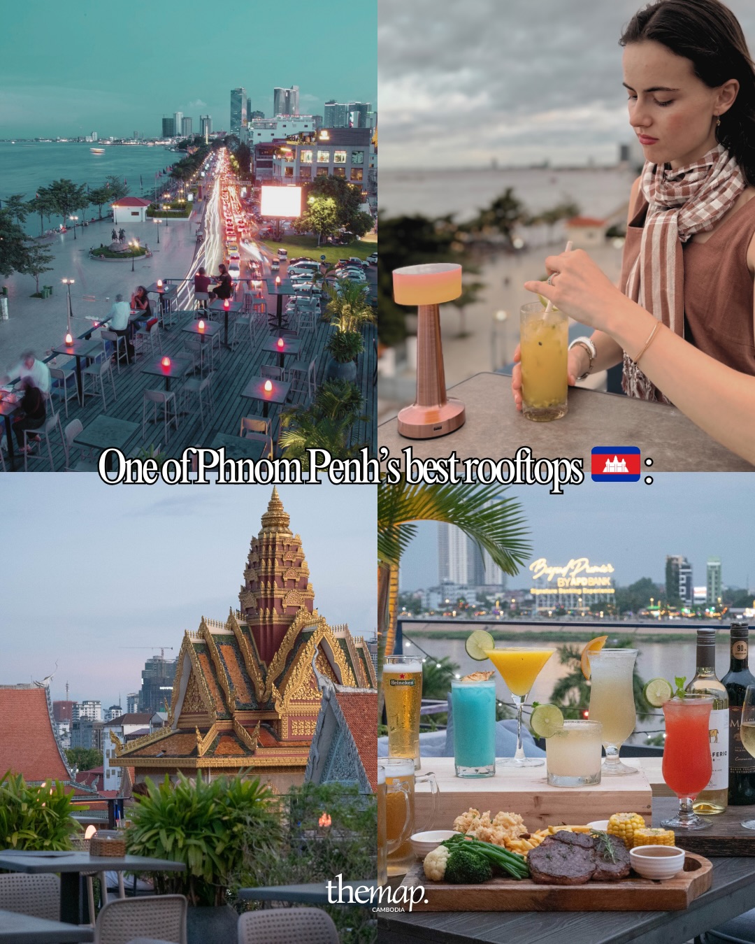 PHNOM PENH 🍸 🇰🇭
👉 If you only watch one sunset in Phnom Penh… make it this