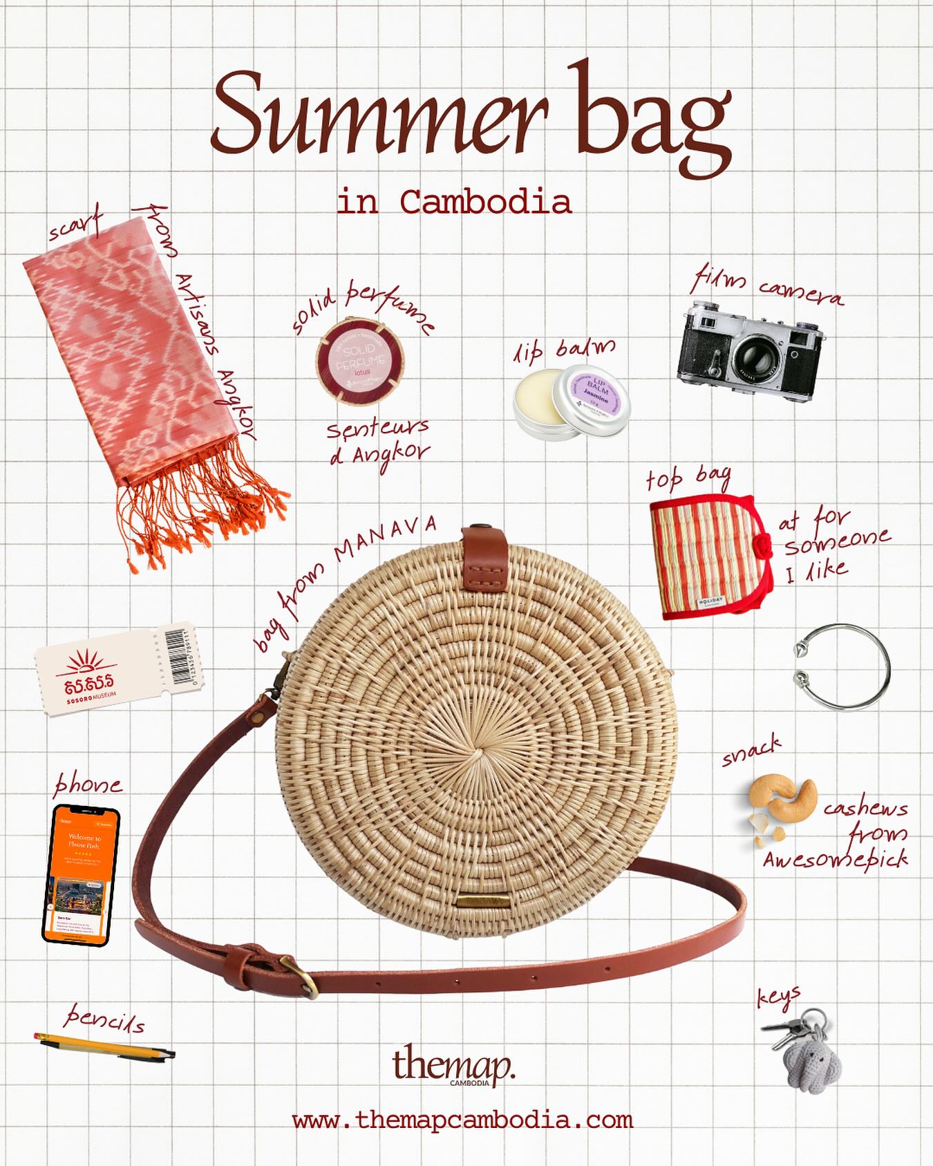 ☀️🇰🇭 Summer bag in Cambodia !
Everything comes from brands we love like @mana